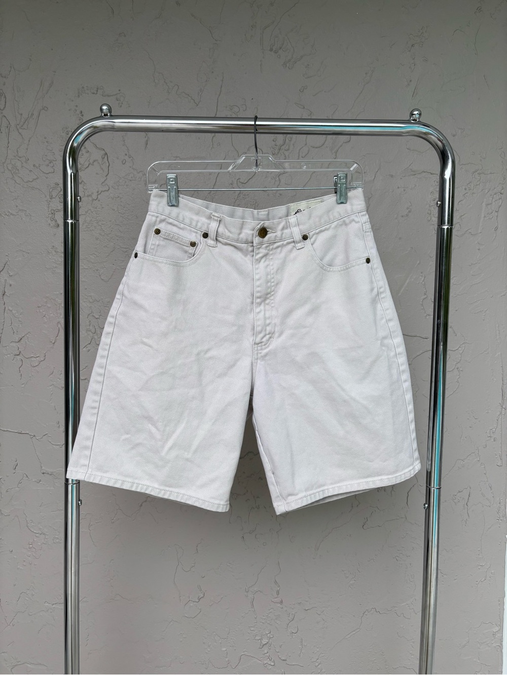 Women’s Beige Denim Shorts